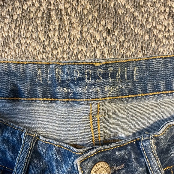 AEROPOSTALE Light Wash Skinny Jeggings Size 8 Regular - Picture 7 of 9